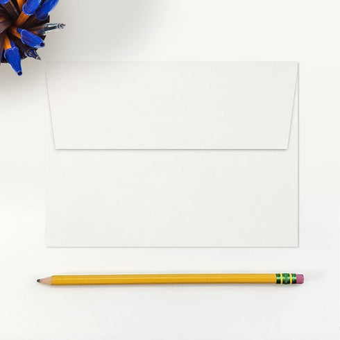 LUX Paper A7 Invitation Envelopes, 5 1/4" x 7 1/4", 60lb Bright White, Peel & Press, 50 Pack (4880-WPP-50)