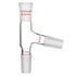 StonyLab 3 Way Distilling Adapter with 24/40 Joints for Distillation Apparatus