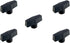 POWERTEC 3/8"-16 T Knobs 5 Pack - Clamping Knobs with Steel Insert for T Track Bolts, Thumb Screw Knobs for Woodworking