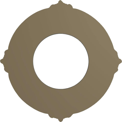 Ekena Millwork CM09BN Benson Ceiling Medallion, 9"OD x 4 1/8"ID x 5/8"P, Primed