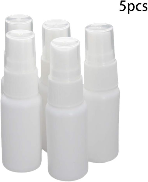 Othmro Fine Mist Spray Bottle, 20mlPlastic Spray White Bottles Atomizer Pump and Refillable 5pcs by Othmro