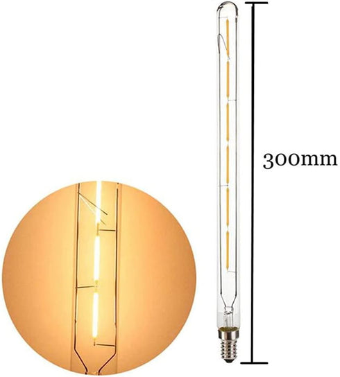 T300 Dimmable Vintage LED Edison Bulbs, 6W (40W Equivalent), Warm White 2300K, E14 Small Base, 4 Pack