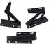QIAO 2 Pieces 80 Degree Foldable Lift Bracket, Black Spring Hinge for Sofa Lifters