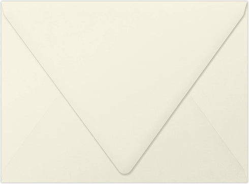 LUXPaper A7 Contour Flap Invitation Envelopes, 5 1/4" x 7 1/4", Natural, 70lb Text, 50 Qty
