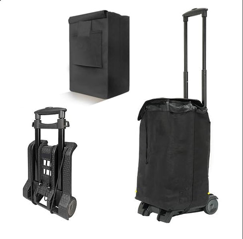 auleef Hand Truck Folding Hand Dolly 80lbs Duty Collapsible Shopping Cart Backpack Trolley