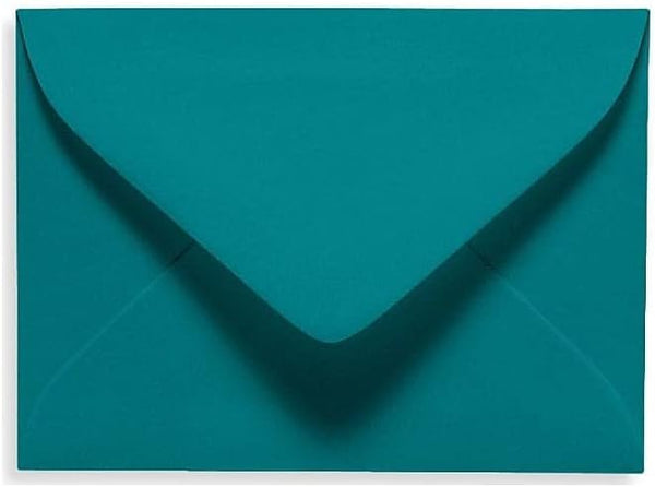 LUXPaper #17 Mini Envelopes | 2 11/16" x 3 11/16" | 80lb. Text | Teal | 50 Qty