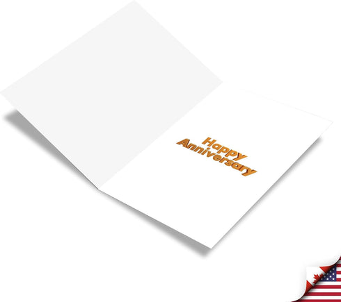 The Best Card Company 50th Milestone Anniversary Card with Envelope for Men, Women - 50 Loving Years of Marriage