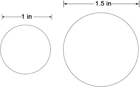 Hcode 1 Inch Color Coding Label Price Stickers, 1000 Pieces Garage Sale Blank Round Adhesive Dots, Glossy Writable Paper