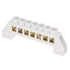Hilitand 10pcs Terminal Blocks, 7 Hole Bridge Design Electrical Distribution Wire Screw Brass Connectors