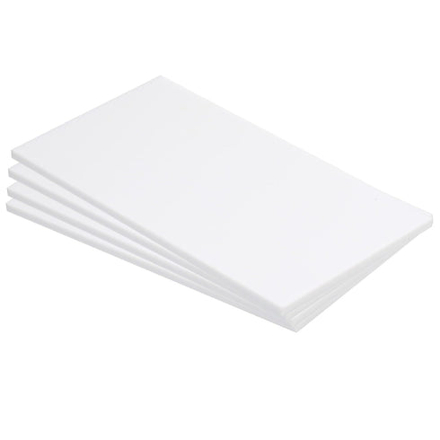 MECCANIXITY ABS Plastic Sheet 7x4x0.2 Inch, White Styrene Sheets for Building Model DIY Crafts (4 Pcs)