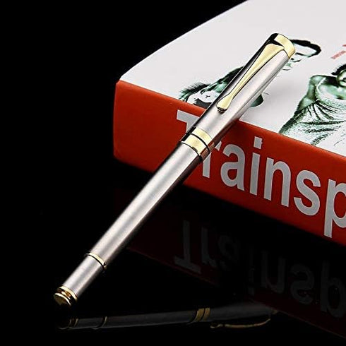 Luxury Ballpoint Pen Writing Set, Elegant Fancy Pens for Signature, 2 Extra 0.5 mm Refill, Gift Box, 2 Pens