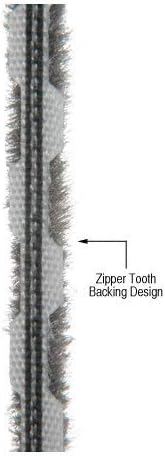 Zipper Pile Weatherstrip by CRL Z78273C - .270" Backing, .200" Pile Height, 100' Roll