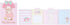 Cute Melody Self-Adhesive Sticky Notes, Memo Pad with 4 Designs x 20 Sheets, Total 80 Sheets, Design May Vary