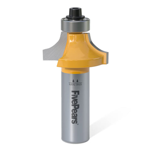 FivePears 5/16" Radius Roundover Router Bit 1/2 Inch Shank, Round Over Router