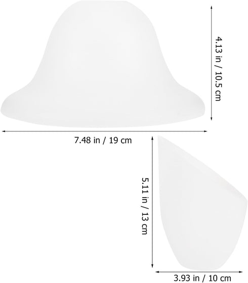 7.48X7.48X4.13In TEHAUX Horseshoe Lampshade Lightweight Plastic Replacement Lamp Shade Cover for Table Floor Pendant
