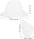 7.48X7.48X4.13In TEHAUX Horseshoe Lampshade Lightweight Plastic Replacement Lamp Shade Cover for Table Floor Pendant