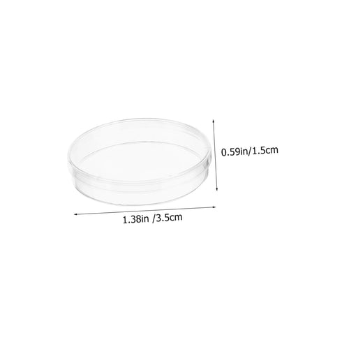 Healeved 10pcs Petri Dishes with Lid, Culture Plate for Blood Samples, Agar Plates, Plastic Disposable