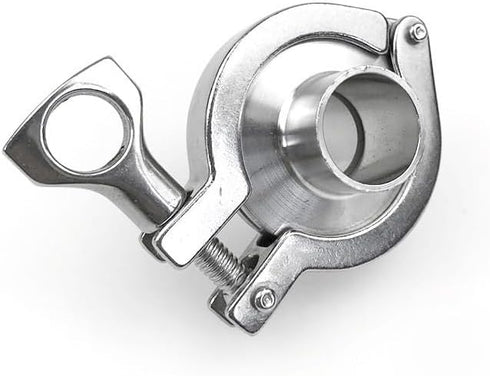 HNIGLLEEHN 1pc 304 Applications(45mm) Stainless Steel Tri Clamp Weld Ferrule Kit - Quick-Fit Clamp for Food, Beverage