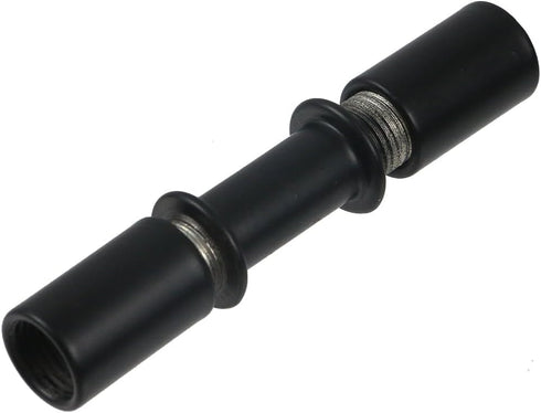 15 Sets M10 Parts(1.57" Wealrit Black Straight Pipe Lamp Stem with Connector Metal Threaded Extension Rods Lamp