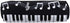 Black Violin Oxford Cloth Pencil Case, Square Single Layer Music Notes, Large Capacity Pen Bags, Stationery Supplies