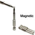 5 Pcs 50mm 1/4 Hex Shank Magnetic Triangle Head Impact Grade Screwdriver Bits, Heat Treated S2 Steel