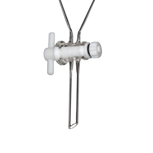 Conical Separatory Funnel, 250 ml Heavy Wall Borosilicate Glass with 24/29 Joints and PTFE Stopcock