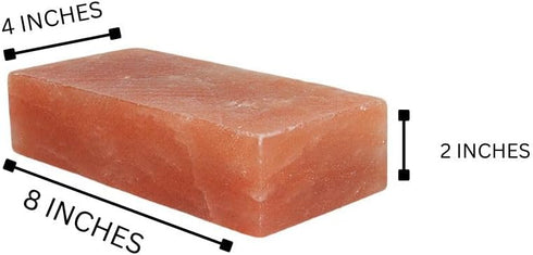 Generic 8x4x2 pack 6 Himalayan Salt Bricks for Wall - Size of | Himalayan Pink Salt Bricks for Home | Salt Tiles