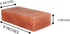 Generic 8x4x2 pack 6 Himalayan Salt Bricks for Wall - Size of | Himalayan Pink Salt Bricks for Home | Salt Tiles