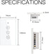 MOES WiFi Smart Curtain Switch Motorized Roller Blinds Shutter Switch,Smart Life/Tuya APP Remote Control,Compatible
