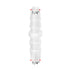 Quickun Plastic Hose Barb Fitting, 1/4" x 1/4" Barbed Splicer Mender Joint Adapter, Pack of 5