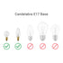 Skillflex (Candelabra/E12, 5) Light Socket Safety Cap Plugs for String Lights, Recessed and Standard Light Sockets