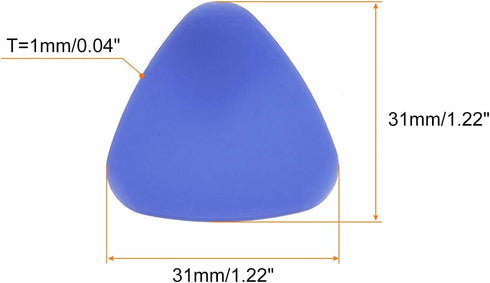 MECCANIXITY 10pcs Dark Blue Plastic Phone Pry Opening Tools 1mm Thick for Mobile Repair, Guitar Picks