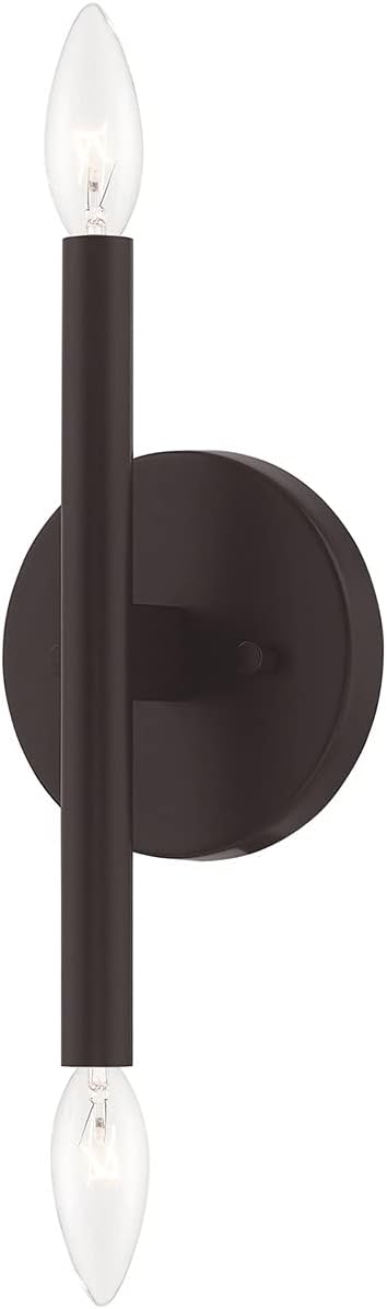 2 Livex Lighting Lt Bronze ADA Wall Sconce