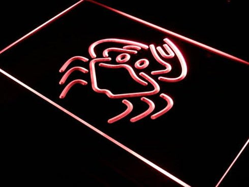 j334-b(c) ADVPRO Crab Seafood Food Cafe LED Sign Neon Light Sign Display