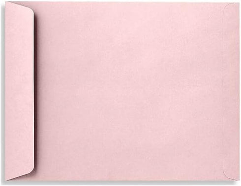 LUXPaper 10 x 13 Open End Envelopes, Peel & Press, Candy Pink, 80lb. Text, 50 Qty