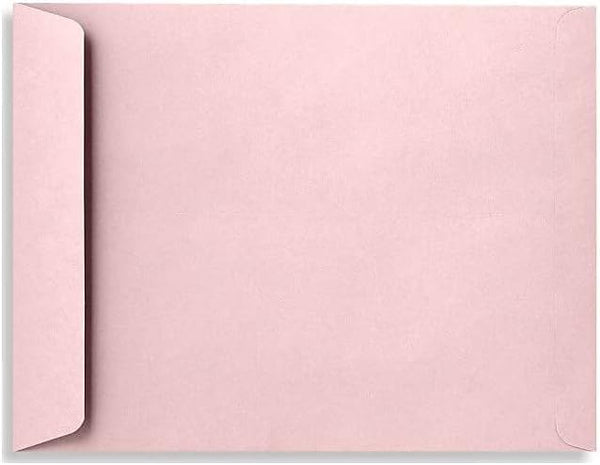 LUXPaper 10 x 13 Open End Envelopes, Peel & Press, Candy Pink, 80lb. Text, 50 Qty