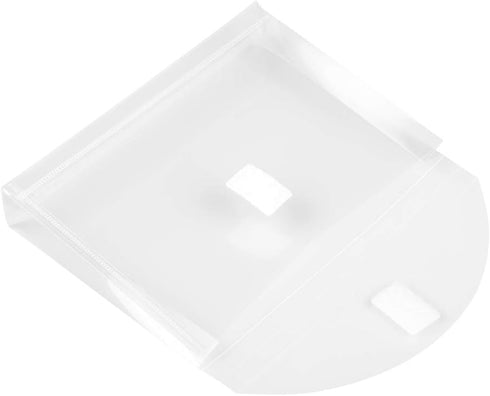 JAM PAPER Plastic Expansion Envelopes, Index Size, 12/Pack, Clear