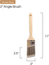 Vermeer Paint Brushes 4-Pack - 2" Angle Sash Brushes for All Latex and Oil Paints & Stains