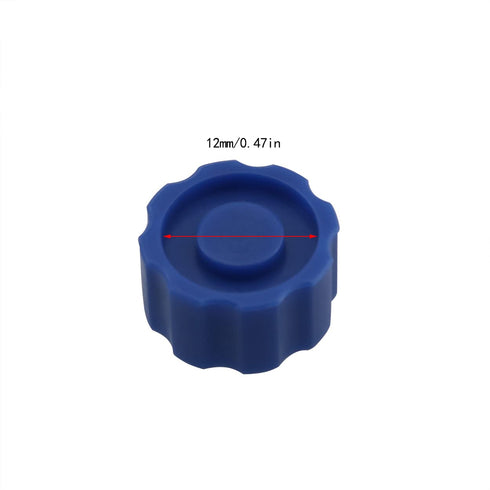 50PCS Easy Grip Syringe Tip Caps No Needle Luer Lock for Feeding Tubes Lab Supplies, Blue