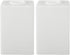 STOBAZA Square Lampshade Set of 2 White Frosted Glass Lamp Shade Fits