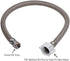 EZ-Fluid 12 Toilet Water Supply Connector, Braided Stainless Steel, 3/8 Female Compression Thread (1-PACK)