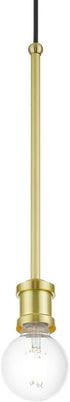 1 (47161-12) Livex Lighting Lansdale Light Pendant in Satin Brass
