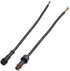 5Pairs 5pin Black Electrical Connector LED Connector for LED Lights 20cm Extension Cable 40cm/Pair 0.2mm 15mm Nut by WESIRI