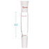 stonylab Glass Straight Connecting Adapter, 90mm from 24/40 Outer Joint to 24/40 Inner Joint for Laboratory Lab Supply, Borosilicate Glass