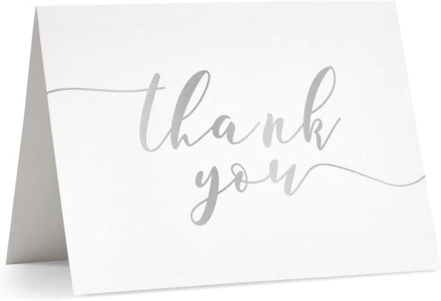 Sustainable Greetings Set Pack 120, 3.75 5 120 Thank You Notes with Envelopes - Blank Inside for Personal Messages