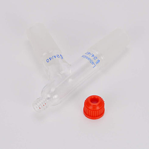 3 Way Distilling Thermometer Adapter with 24/40 Joints and Screw Cap for Distillation Apparatus
