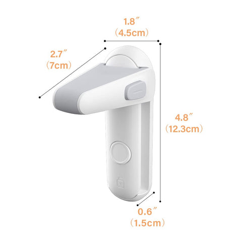 2 SAFELON Pcs Door Lever Locks for Childproof & Petproof, Door Handle Locks for Toddlers, Baby Safety Locks