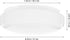 NUOBESTY Round Ceiling Lampshade Plastic Dome Light Cover for Kitchen and Balcony Flush Mount Light Fixture Easy