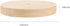 E27 E14 ORFOFE Solid Wood Round Table Lamp Base with Socket Lightweight Stable Wooden Lamp Base for Led Desk Light