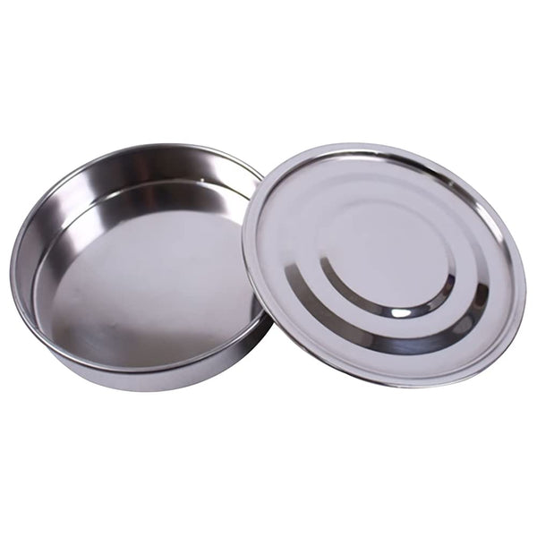 Lab Economy Sieve Catch Pan with Lid, f20cm/8in Diameter, 5cm/2in Height